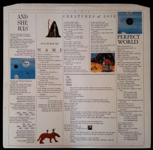 Talking Heads - Little creatures with lyrics vinyl lp (VG+/VG)