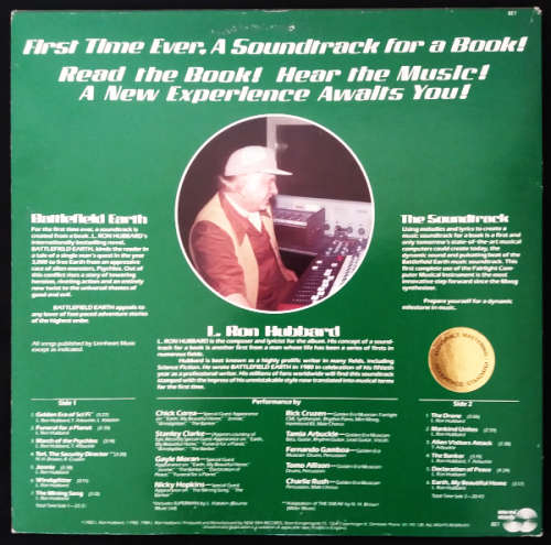 L.Ron Hubbard - Battlefield Earth vinyl lp (Ex VG+/VG+) - Music soundtrack of the book - Import