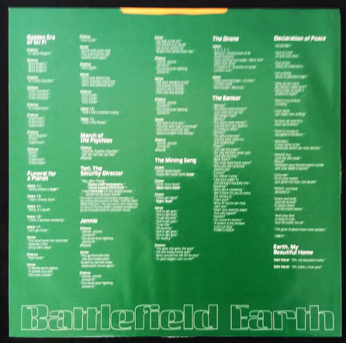 L.Ron Hubbard - Battlefield Earth vinyl lp (Ex VG+/VG+) - Music soundtrack of the book - Import