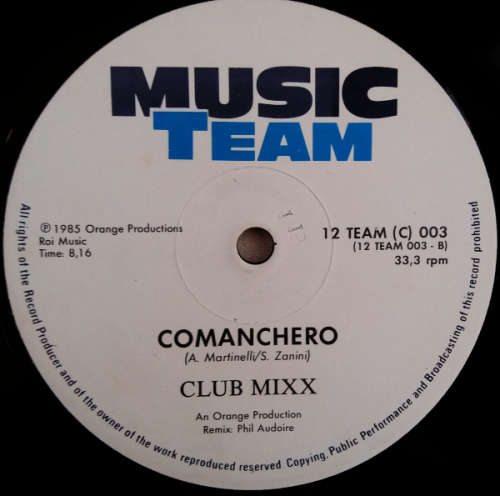 Phil Audiore - Axel-F / Comanchero / 12` maxi-single vinyl (rare and hard to find) - (VG-/VG+)
