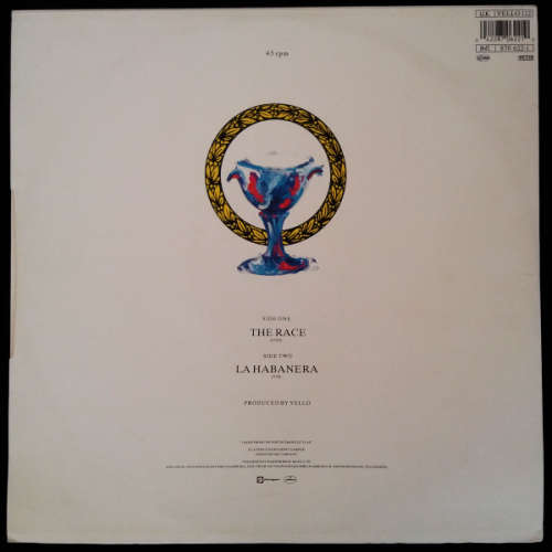 Yello - The Race 12` maxi single 45 rpm vinyl - gold print import (Ex VG+/VG+)