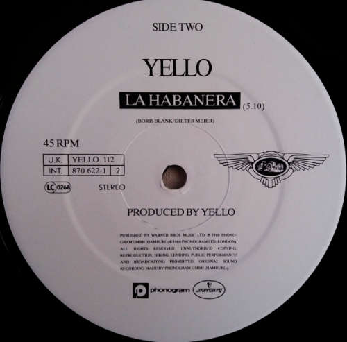 Yello - The Race 12` maxi single 45 rpm vinyl - gold print import (Ex VG+/VG+)