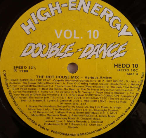 High - Energy Double Dance vol 10 double album lp vinyl  (VG-/VG+) 80 minutes