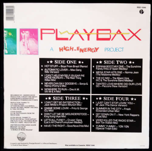 Playbax - A High Energy Project double vinyl lp (G-/VG+)