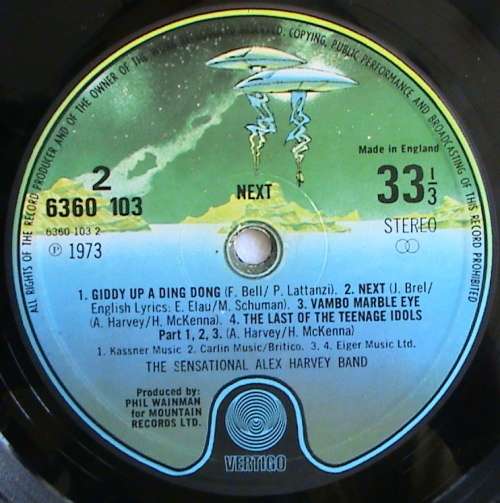 Alex Harvey 2 vinyl LPS - Next... The Sensational Alex Harvey Band AND The Mafia Stole My Guitar