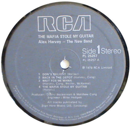 Alex Harvey 2 vinyl LPS - Next... The Sensational Alex Harvey Band AND The Mafia Stole My Guitar