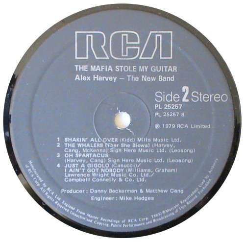 Alex Harvey 2 vinyl LPS - Next... The Sensational Alex Harvey Band AND The Mafia Stole My Guitar