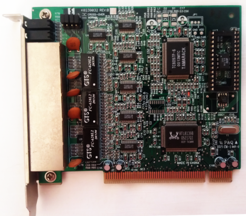 Network card PCI E-net card + Hub Genius GF4050C / 100Mbps / 5 port (K0239032 Rev B)