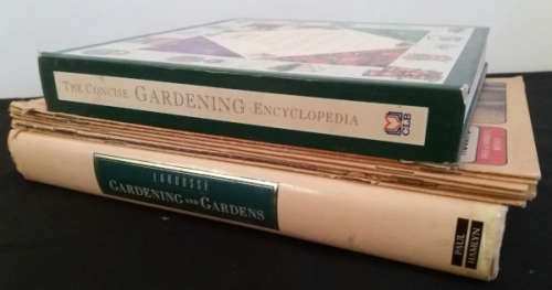 Larousse Gardening and Gardens and The concise gardening encyclopedia and 7 mag. inserts
