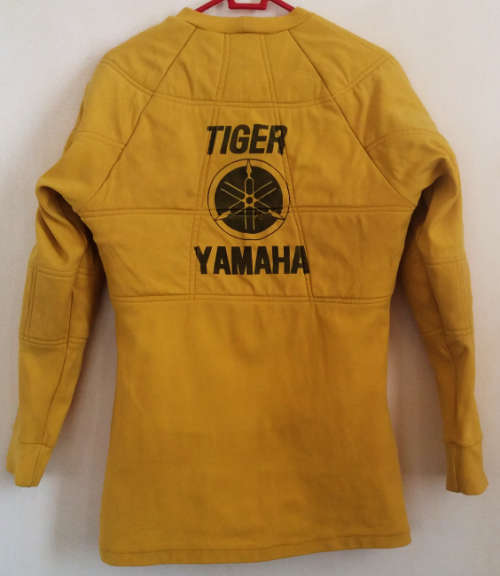Tiger Yamaha Motocross (Enduro) padded protective yellow jersey circa 1970`s