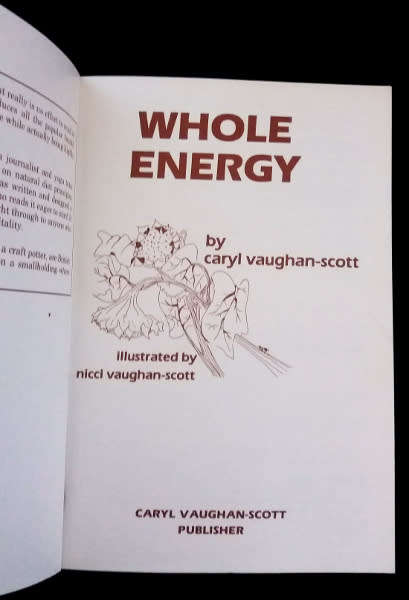 Whole energy by Caryl Vaughan-Scott - Health foods one by one - unread copy
