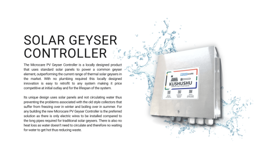 MICROCARE Solar Geyser Controller Complete Kit to convert Electric 2/3/4 kW Geysers to SOLAR POWER