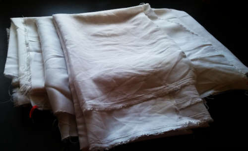 Fabric 5 kg job lot - Leftover offcuts of light weight material suitable for Smart & Evening Wear