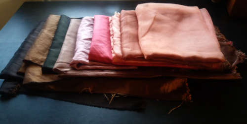 Fabric 5 kg job lot - Leftover offcuts of light weight material suitable for Smart & Evening Wear