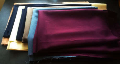 Fabric 5 kg job lot - Leftover offcuts of light weight material suitable for Smart & Evening Wear