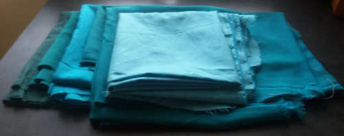 Fabric 5 kg job lot - Leftover offcuts of light weight material suitable for Smart & Evening Wear