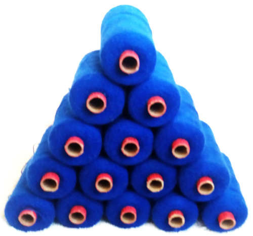Lot of 15 spools of Embroidery sewing machine thread - Stickma Luny 12 90810 42795 - Bright Blue