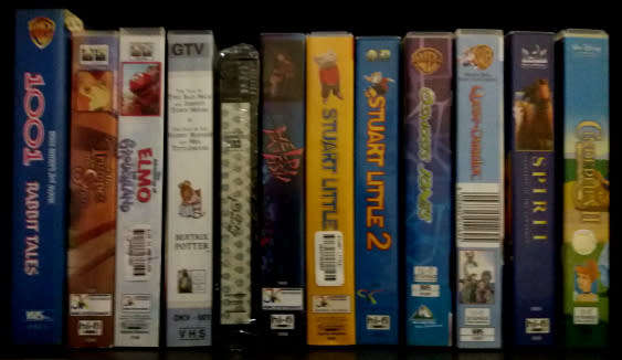 Popular Children`s VHS Collection of 12 tapes