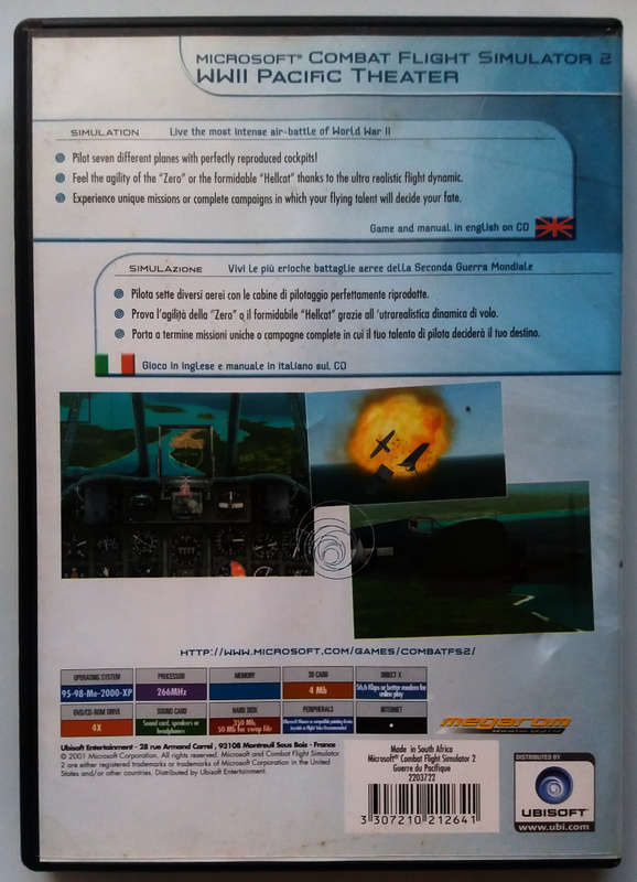 Combat flight simulator 2 - WWII Pacific theater PC CD-Rom game