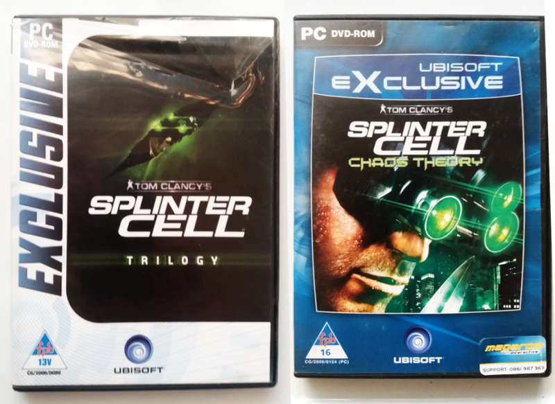Tom Clancy`s - Splinter cell trilogy - pc dvd - 3 discs