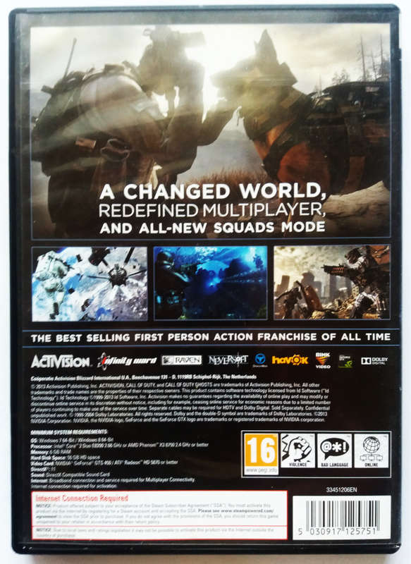 Call of Duty -  Ghosts - pc dvd