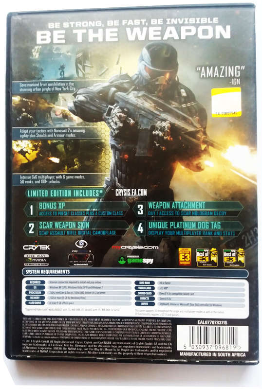 Crysis 2 - limited edition - pc dvd