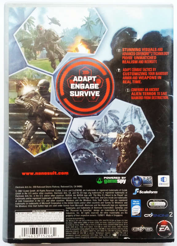 Crysis pc dvd for Windows o/s