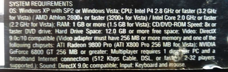 Crysis pc dvd for Windows o/s