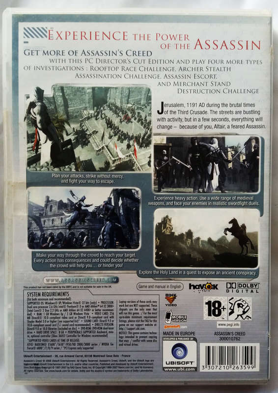 Assassin`s Creed - director`s cut edition pc dvd