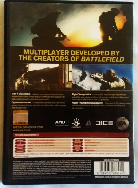 Medal of Honor pc dvd