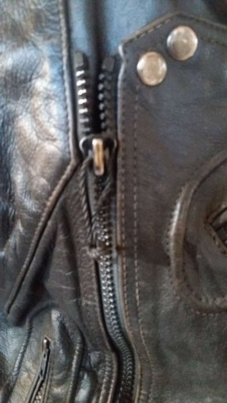 ECHT LEDER genuine real leather vintage ventilated medium bikers jacket