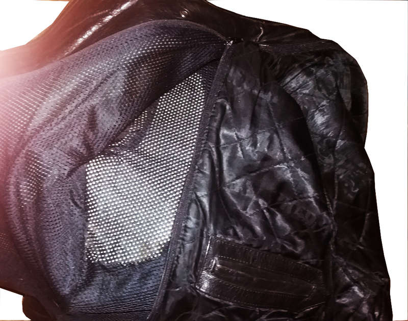 ECHT LEDER genuine real leather vintage ventilated medium bikers jacket