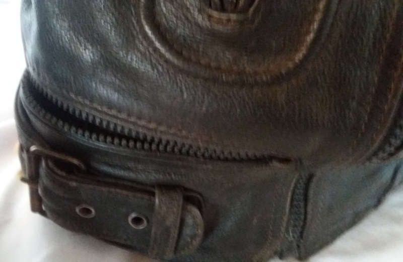 ECHT LEDER genuine real leather vintage ventilated medium bikers jacket