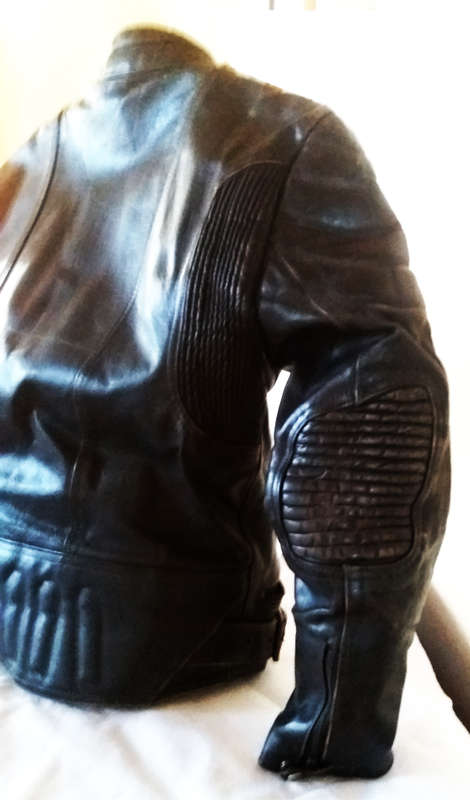 ECHT LEDER genuine real leather vintage ventilated medium bikers jacket