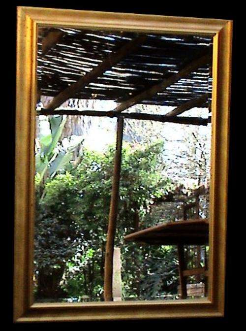 Framed Bevelled Large Wall Mirror