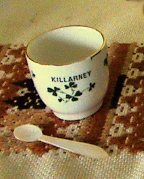 Carrigaline Pottery from Ireland Mini Shamrock/Clover Cup