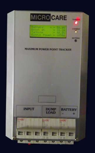 MICROCARE 100amp WIND TURBINE CHARGE CONTROLLER LCD MPPT AUTO 150voc (12-48v)