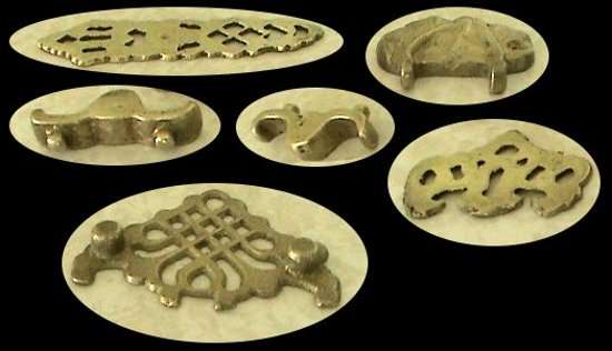 Brass moulded castings for doors/cupboards