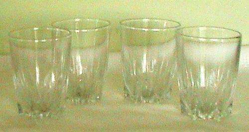 Set of 4 old fashioned Liquor/Port Glasses circa 1960's ex CPT.