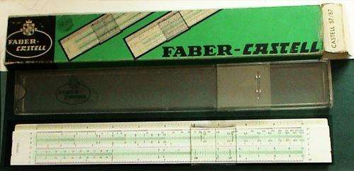 Vintage Faber-Castell Slide Rule System Rietz Model no. 57/87 in plastic case with box (Made 1969)
