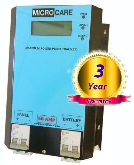MICROCARE 60amp SOLAR LCD MPPT REGULATOR AUTO (12-48v)