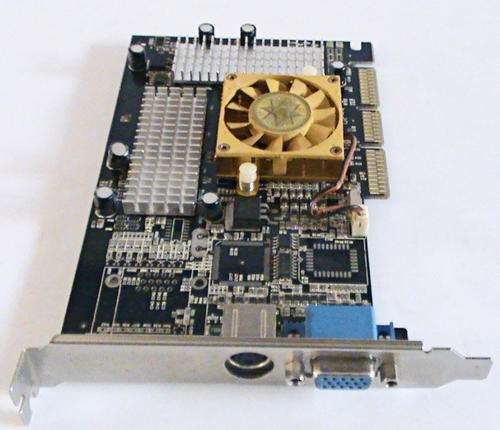 NVIDIA GeForce 4MX 420 VER-D 64MB DDR TV-OUT GRAPHICS CARD circa 2002.