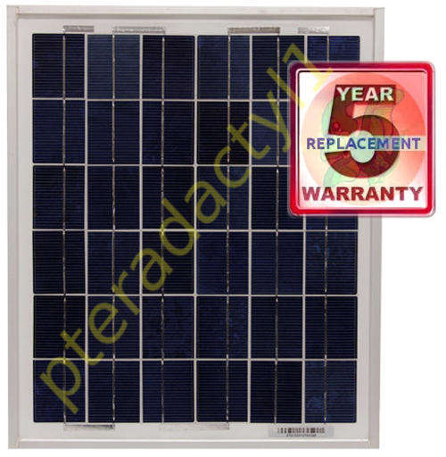 15w SOLAR PANEL POLYCRYSTALLINE ECO-PLUS SOLAIRE (12v - 15Wp)
