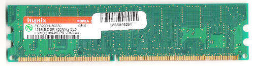 128MB PC3200U DDR 400MHz CL3 hynix Desktop RAM Memory 184 pin