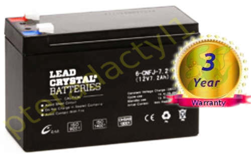 12v 7.2 A/H Deltec (Betta) LEAD CRYSTAL BATTERY for UPS/ ALARM