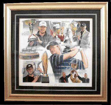 Ernie Els 2003 - Limited edition framed autographed championship print.