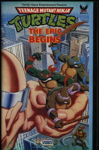 TEENAGE MUTANT NINJA Turtles - The Epic Begins VHS VIDEO