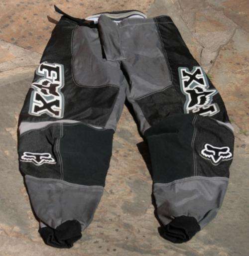 FOX 180 RACING Black & Grey Pants, Size 34.