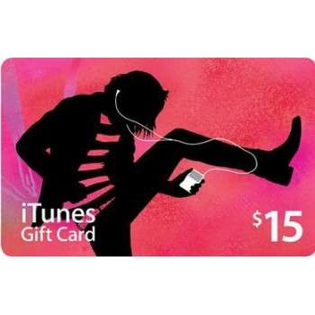 US iTunes Store Gift Voucher - $15 (iTunes Store 15 Dollar Code)