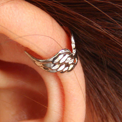 Ear Cuff - 110013-EC - Silver